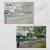 Straße zu den Ranch-Häusern Visitenkarte (Vorne/Hinten)