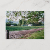 Straße zu den Ranch-Häusern Visitenkarte (Rückseite)