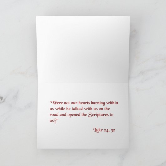 STRASSE ZU EMMAUS KARTE (Innenseite)