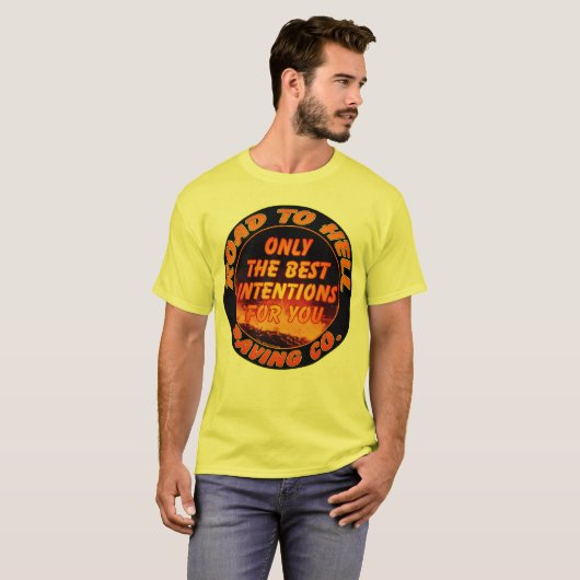Straße zu Hell Paving Company T-Shirt (Vorne ganz)