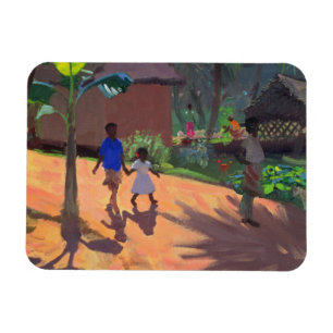 Straße zu Kovalum Strand Kerala 1996 Magnet