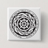 Straße zu Wahrheit Dharma Rad Button (Vorderseite)
