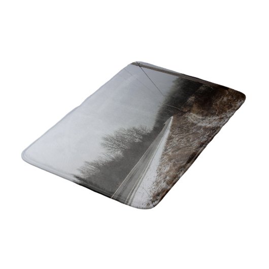 Straße zum Abgrund Badematte (Schrägansicht)