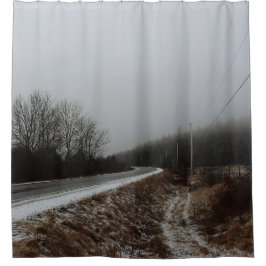 Straße zum Abgrund Duschvorhang