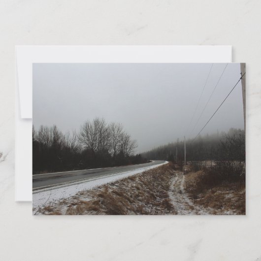 Straße zum Abgrund Einladung (Vorderseite)