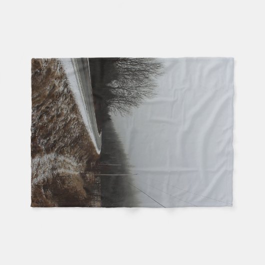 Straße zum Abgrund Fleecedecke (Vorderseite (Horizontal))