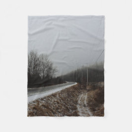 Straße zum Abgrund Fleecedecke