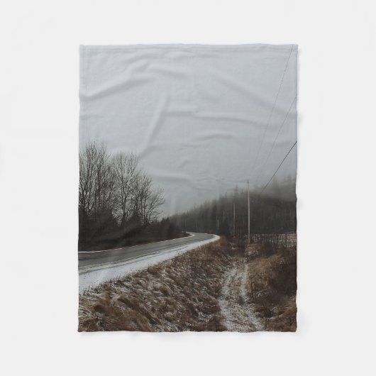 Straße zum Abgrund Fleecedecke (Vorderseite)
