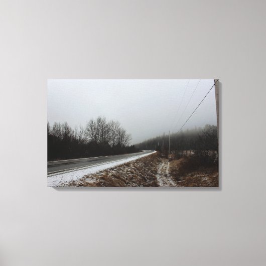 Straße zum Abgrund Leinwanddruck (Vorderseite)