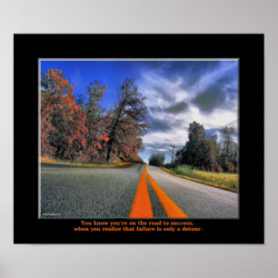Straße zum Erfolg Poster