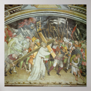 Straße zum Kalvarienberg Poster