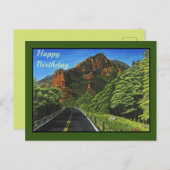 Straße zum Rock Slide, Sedona Postkarte (Vorne/Hinten)