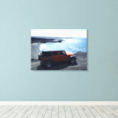 Straße zum Sea Hawaii jeep Offroad Beach Leinwand (Insitu (Holzboden))