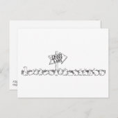 STRASSE ZUR KRAZY BUNNY LADY POSTKARTE (Vorne/Hinten)