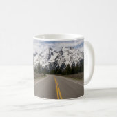 Straße zur Teton-Gebirgskette Kaffeetasse (VorderseiteRechts)