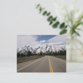 Straße zur Teton-Gebirgskette Postkarte (Stehend Vorderseite)