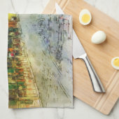 Straßen alten Prag-Aquarells Geschirrtuch (Viertel Falte)