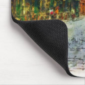 Straßen alten Prag-Aquarells Mousepad (Ecke)