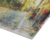 Straßen alten Prag-Aquarells Schneidebrett (Ecke)