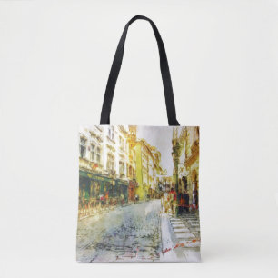 Straßen alten Prag-Aquarells Tasche