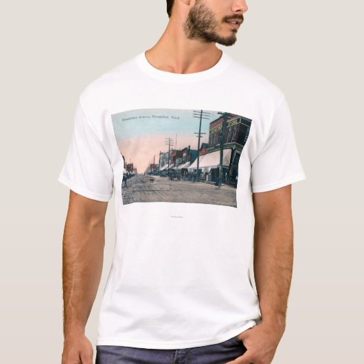 Straßen-Ansicht von Wenatchee Allee T-Shirt (Vorderseite)