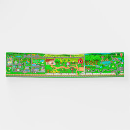 Straßen auf dem Campingplatz für Autos 2,5x12 Bann Banner