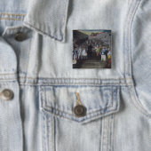 Straßen-Ausführende am Karneval Populaire Button (Beispiel)
