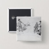 Straßen-Ausführende, c.1839-43 Button (Vorne & Hinten)