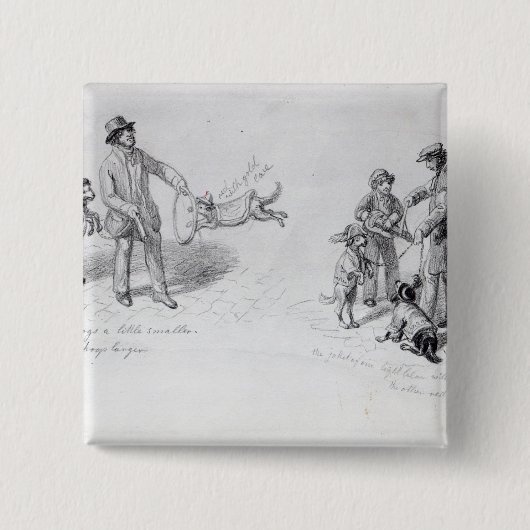 Straßen-Ausführende, c.1839-43 Button (Vorderseite)