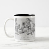 Straßen-Ausführende, c.1839-43 Zweifarbige Tasse (Links)