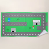 Straßen-Badetuch Strandtuch (Vorderseite)