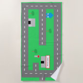 Straßen-Badetuch Strandtuch (Vorderseite)