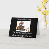 Straßen-Bauarbeiter Karte (Gelbe Blume)