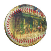 Straßen der alten Prager Wasserfarbe Baseball (Vorderseite Links)