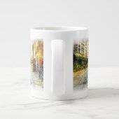 Straßen der alten Prager Wasserfarbe Jumbo-Tasse (Rückseite)