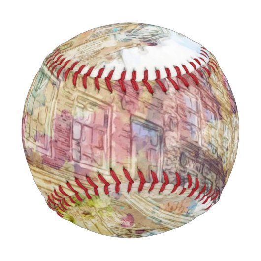 Straßen der Altstadt von Amsterdam Baseball (Rückseite)