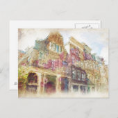 Straßen der Altstadt von Amsterdam Postkarte (Vorne/Hinten)