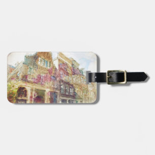 Straßen des alten Amsterdam Gepäckanhänger