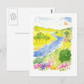 Straßen des Tals Postkarte (Vorne/Hinten)