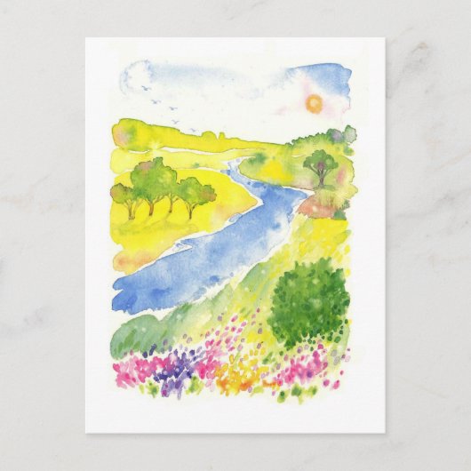 Straßen des Tals Postkarte (Vorderseite)