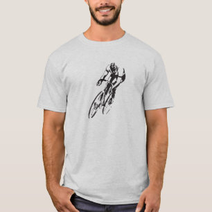 Straßen-Fahrrad, das Front läuft T-Shirt
