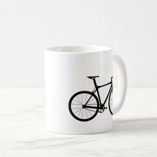 Straßen-Fahrrad-Logo Kaffeetasse (VorderseiteRechts)