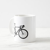 Straßen-Fahrrad-Logo Kaffeetasse (Vorderseite Links)