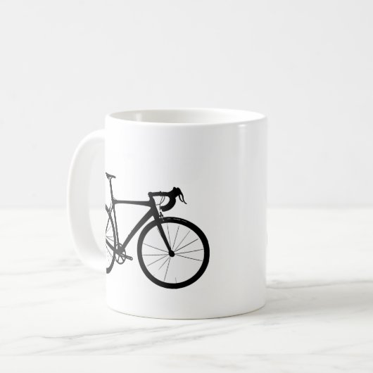 Straßen-Fahrrad-Logo Kaffeetasse (Vorderseite Links)