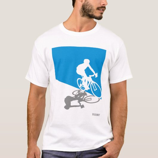 Straßen-Fahrrad-radfahrent-shirt T-Shirt (Vorderseite)