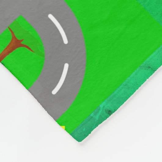 Straßen für Autos Fleecedecke (Ecke)