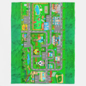 Straßen für Autos Fleecedecke (Vorderseite)