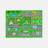 Straßen für Autos Fleecedecke (Vorderseite (Horizontal))