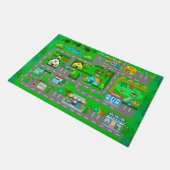 Straßen für Autos Fußmatte (Schrägansicht)