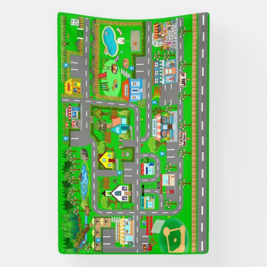 Straßen für Personenkraftwagen 2 1/2' x 4' Banner (Vertikal)